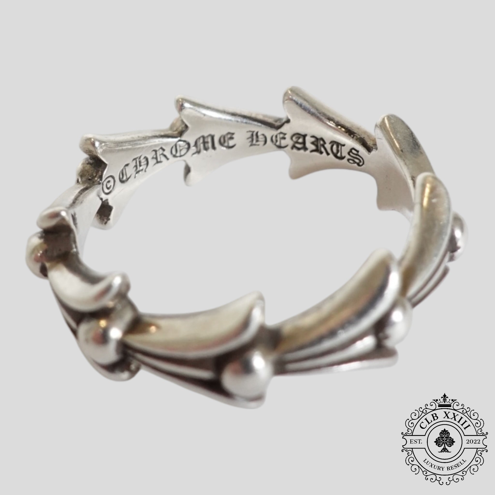Chrome Hearts Crosstail Ring in Silver