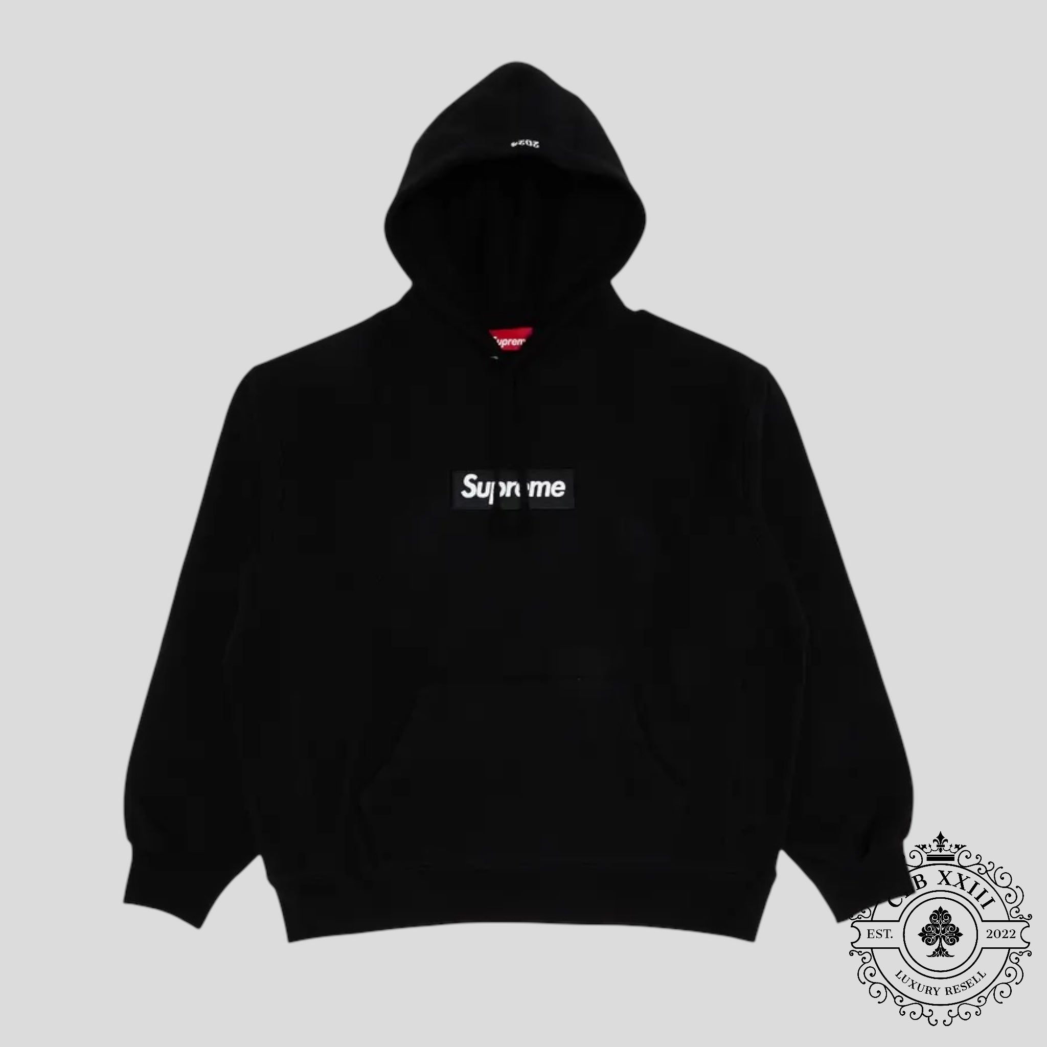 Supreme Box Logo Hooded Sweatshirt in Black