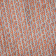 Dior Oblique Button Up Silk Shirt in Orange