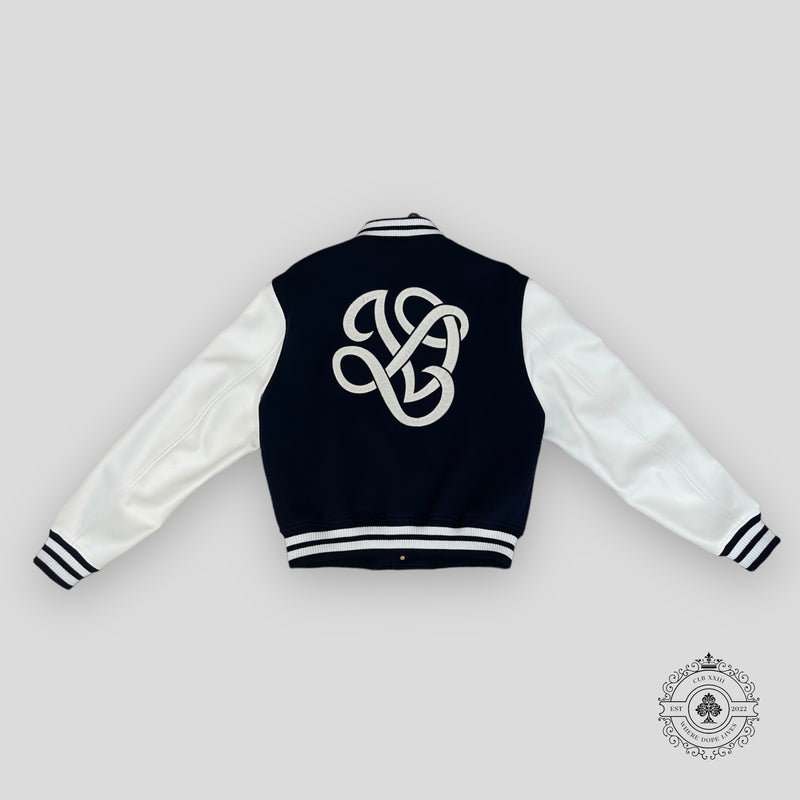 Louis Vuitton Calfskin Varsity Jacket in Navy