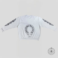Chrome Hearts Horseshoe Logo Crewneck in White
