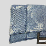 Balenciaga Hourglass Denim Chainlink Bag