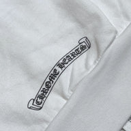 Chrome Hearts Horseshoe Zip-Up Hoodie in White