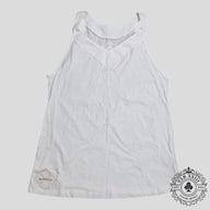 Chrome Hearts Leather Plus Patch Tank Top in White