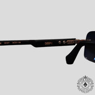 Chrome Hearts Deep I Sunglasses in Black/Gold