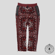 Amiri Bandana Fleece Pants in Red