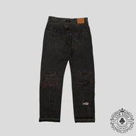 Blind Love Missionary Sex Mary Leather Patchwork Denim