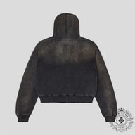 Vale Gem Zip Up Hoodie in Black
