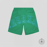 Supreme Old English Nylon Shorts in Green
