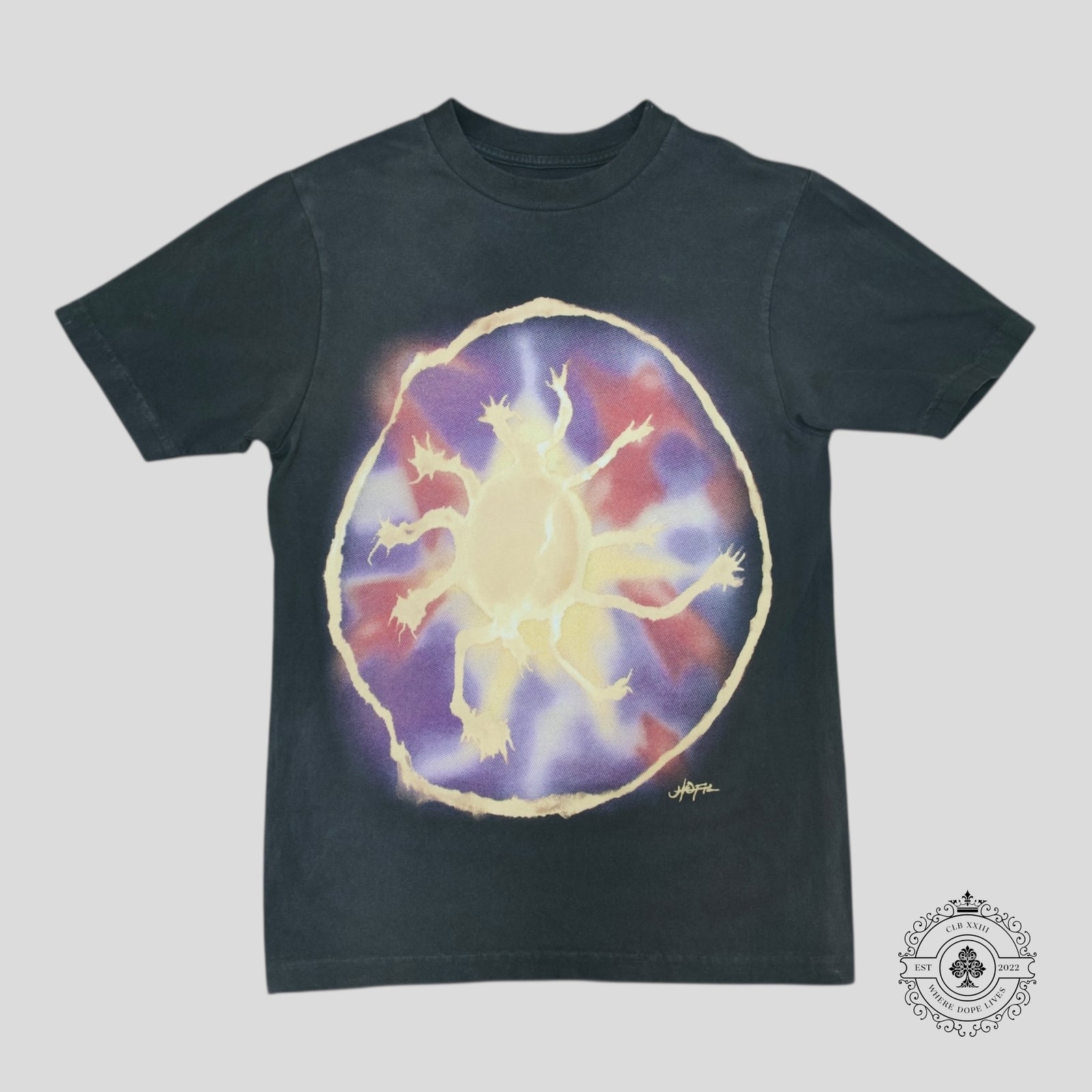 Travis Scott Utopia Tour Tee in Faded Black - Preowned