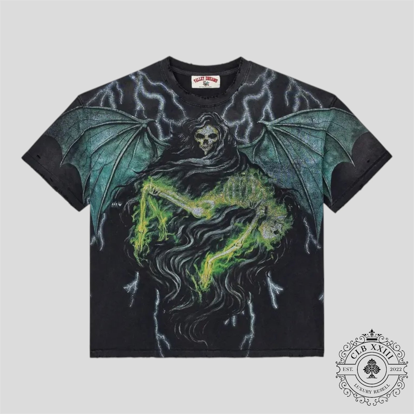 Vale Grim Big Tee In Black