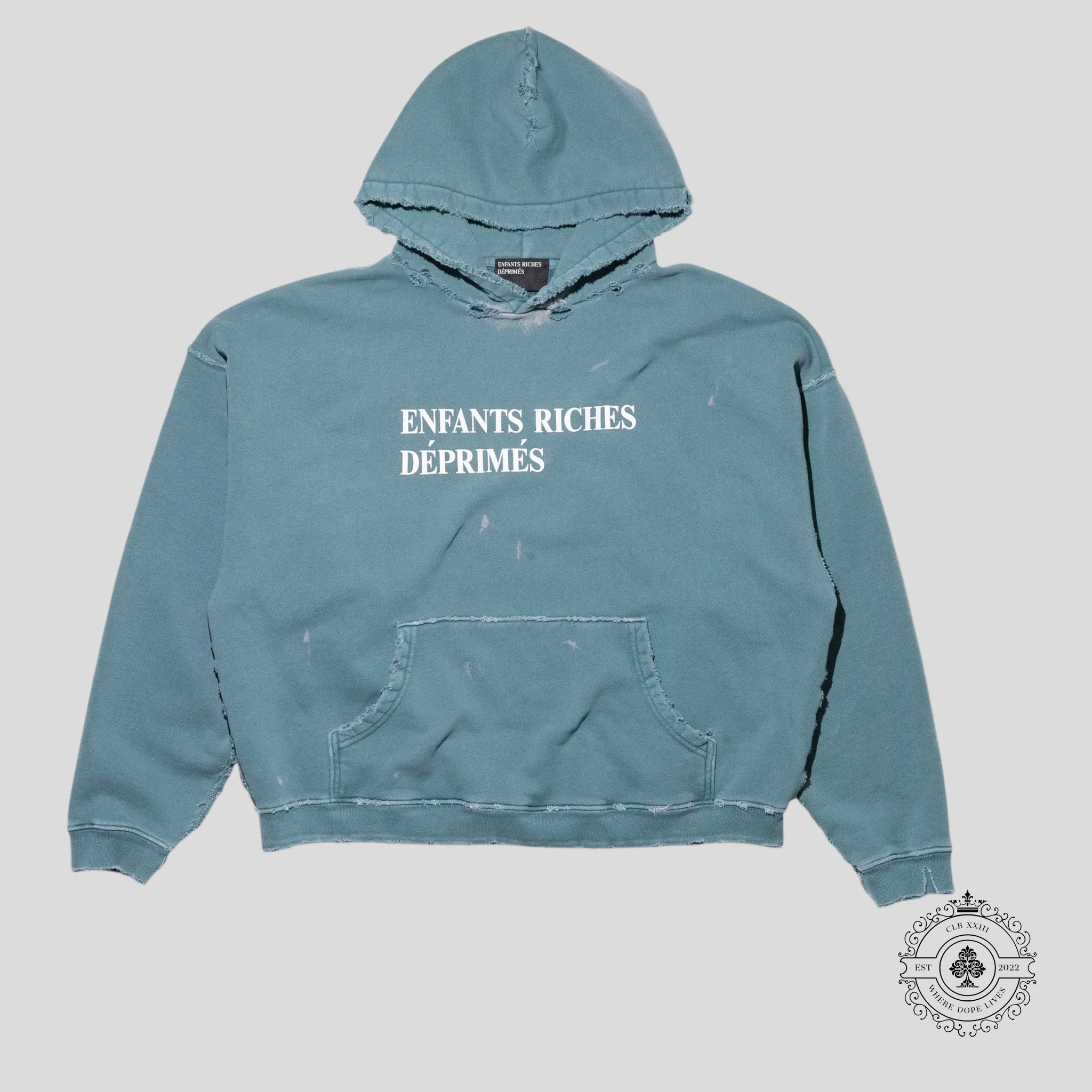 Enfants Riches Déprimés Classic Logo Hoodie in Green