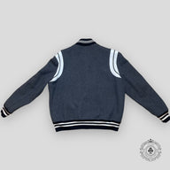 Saint Laurent Varsity Teddy Jacket in Grey
