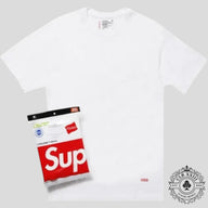 Supreme Hanes Tagless Tee in White -1 Tee