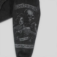 Blind Love Blinded By Riches Double Layered Set in Black