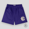 Eric Emanuel EE Basic Shorts in Purple/Off White