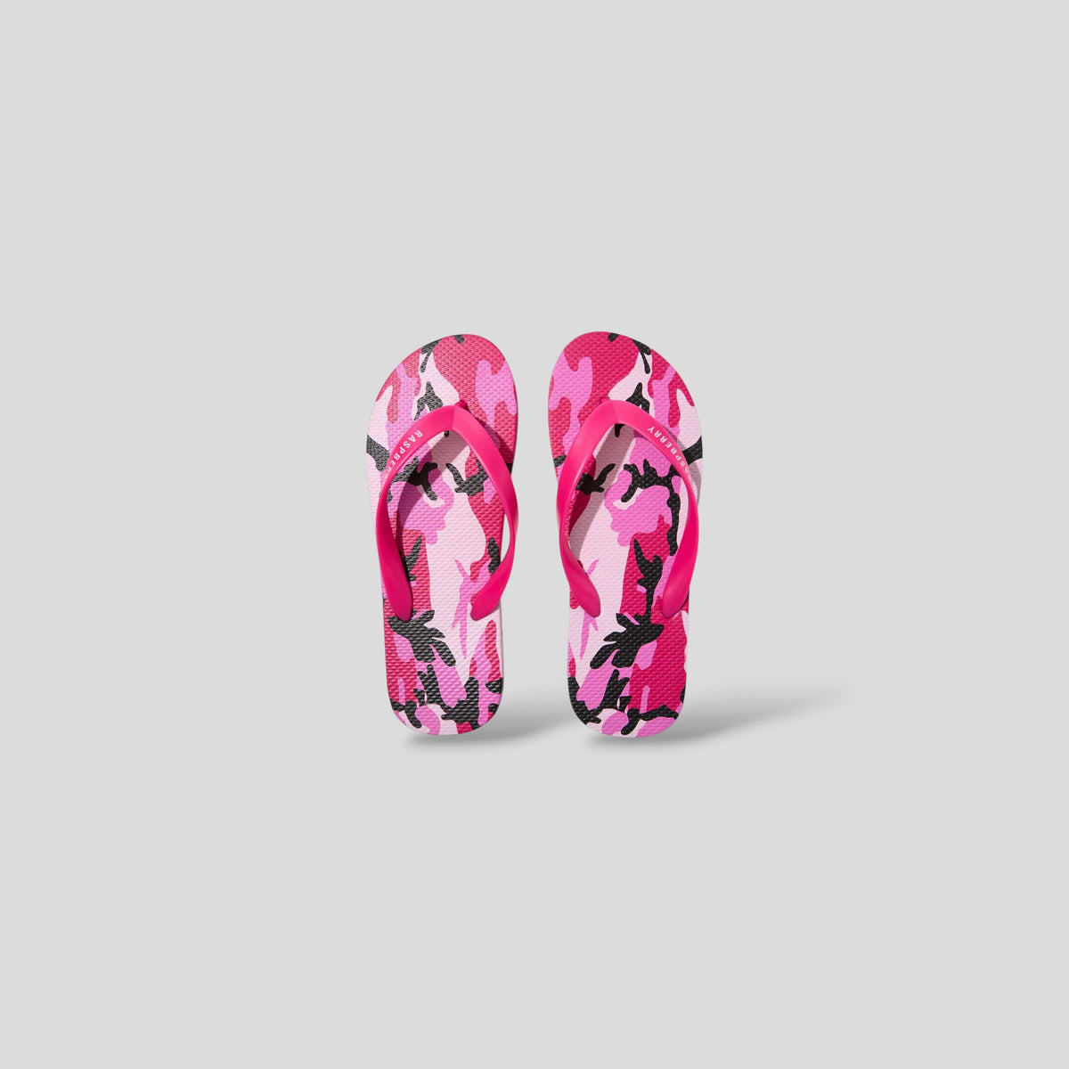 GV Gallery Raspberry Camo Flip Flops in Pink