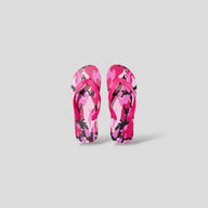 GV Gallery Raspberry Camo Flip Flops in Pink