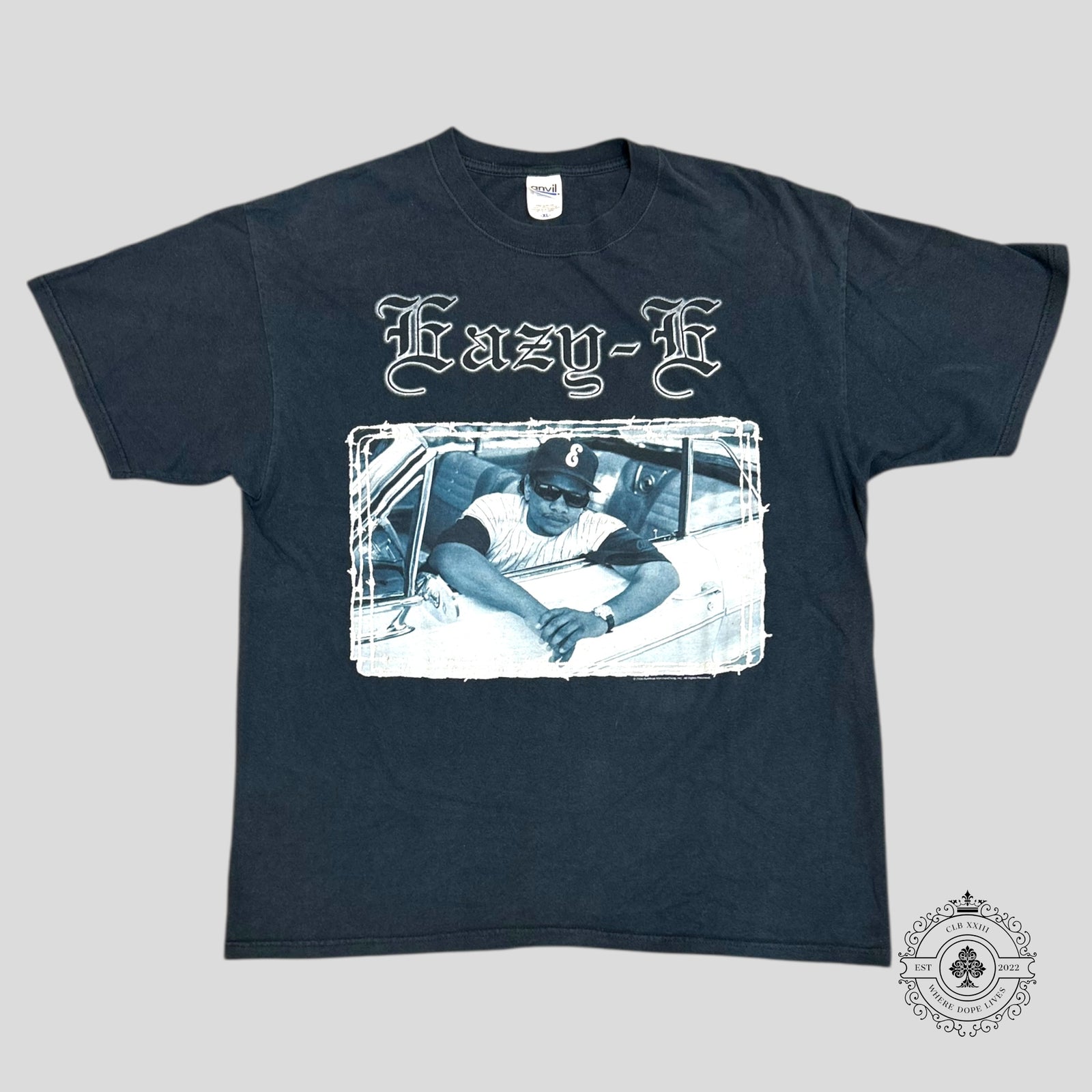 Y2K Eazy E Vintage Tee in Black