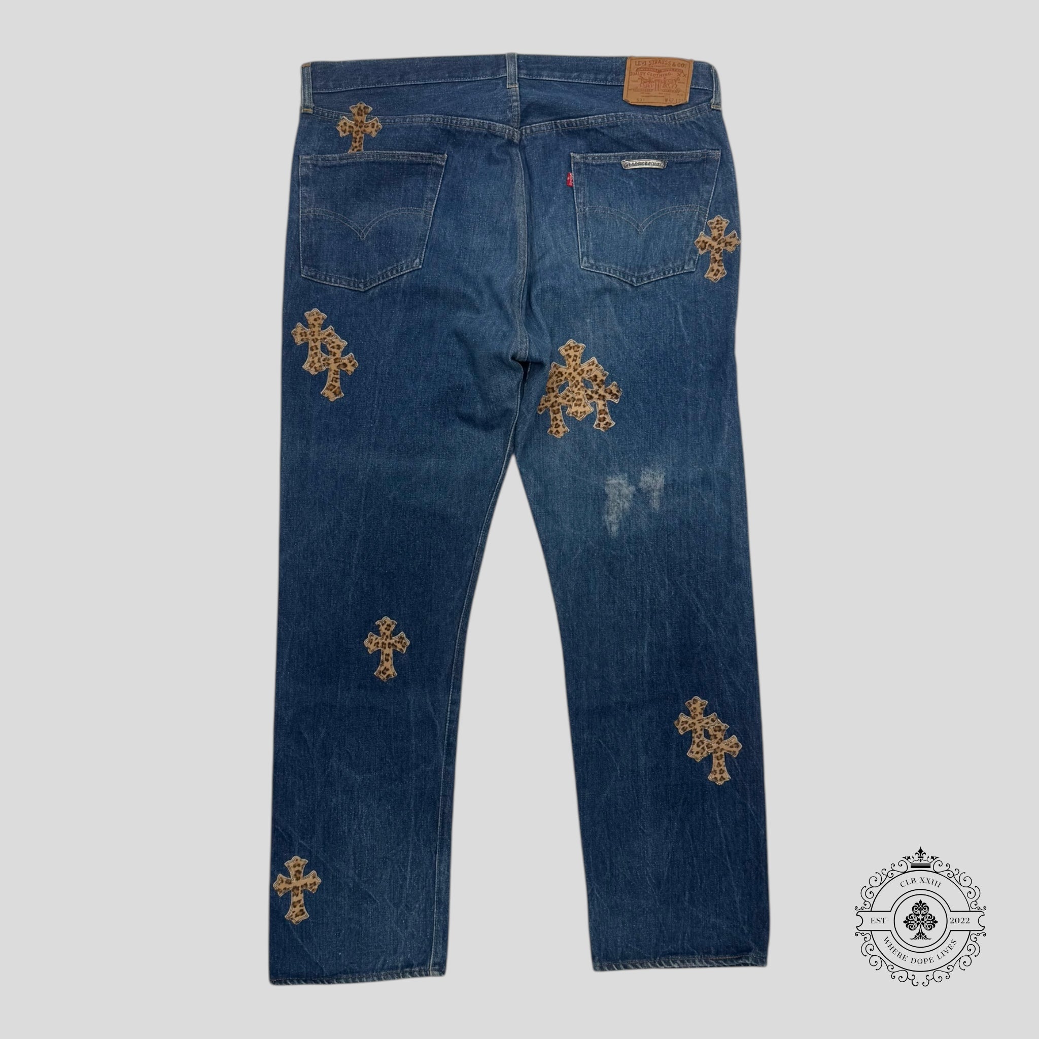 Chrome Hearts Levis Cross Patch Jeans