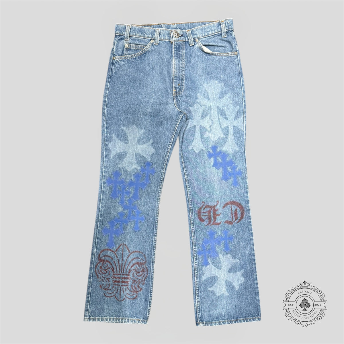 Chrome Hearts Stencil Jeans