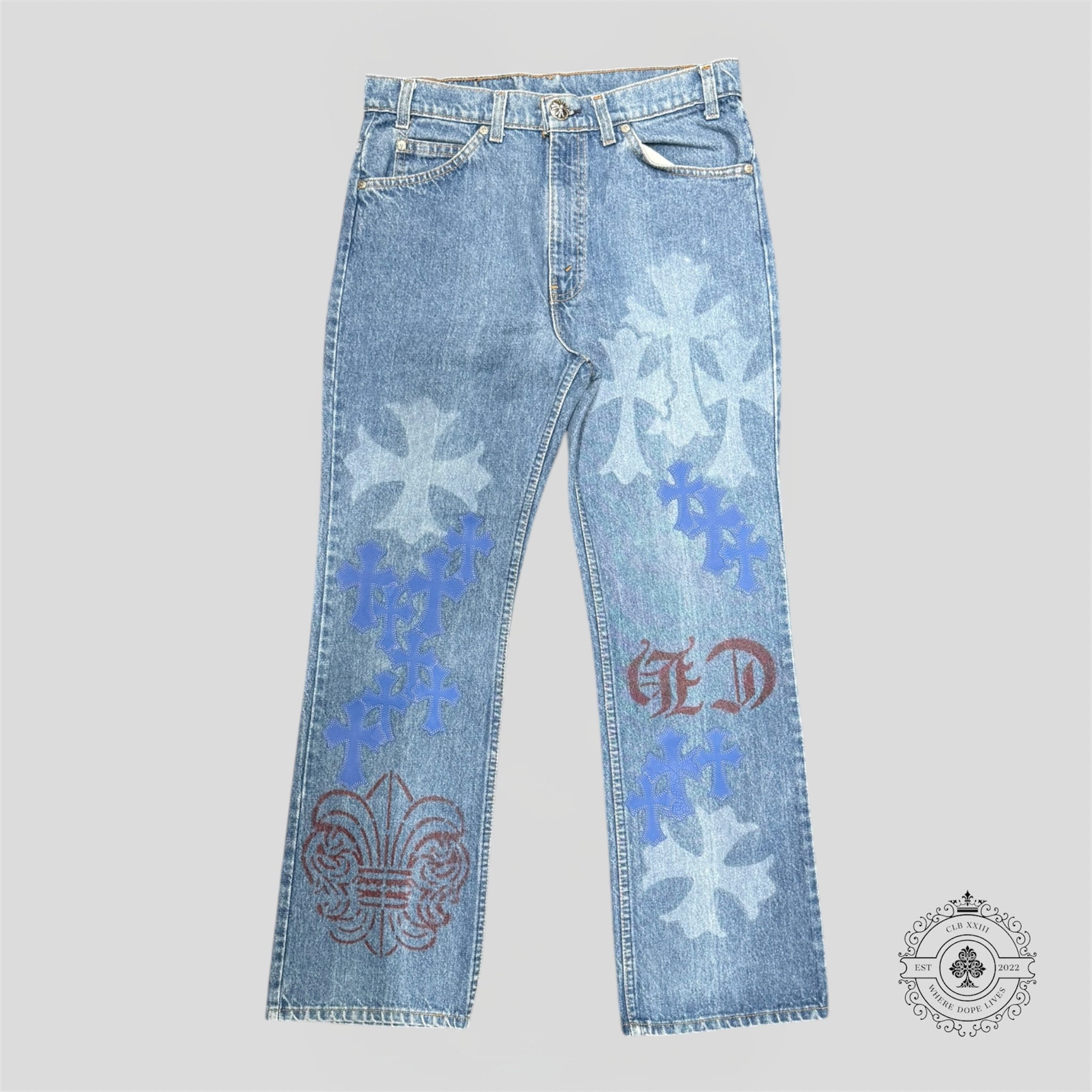 Chrome Hearts Stencil Jeans