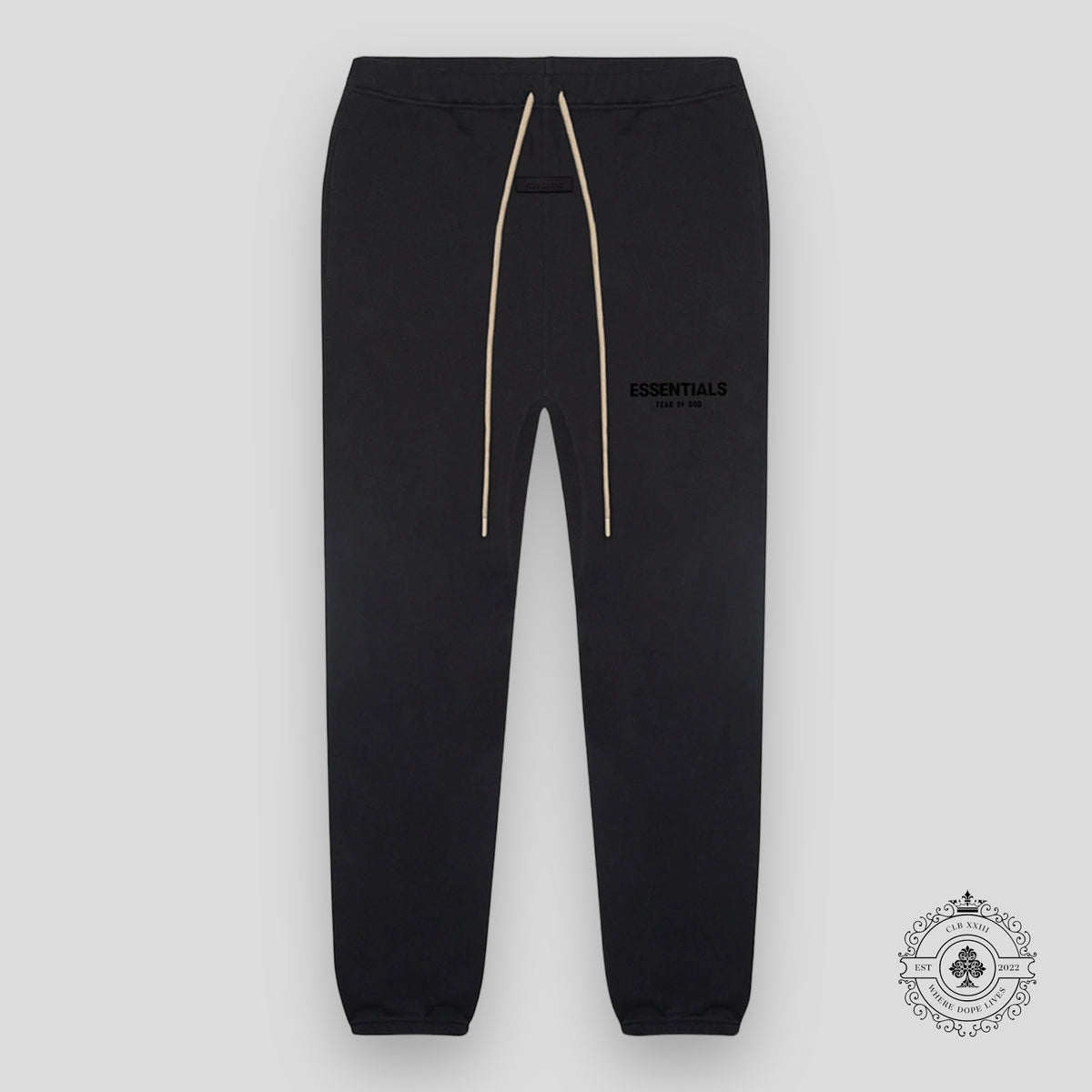 Fear Of God Essentials Sweatpants FW23 in Jet Black