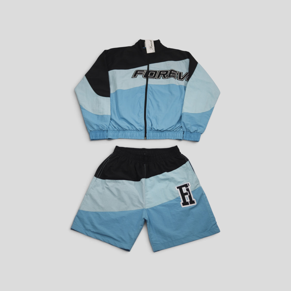 Forever Hungry Essentials Windbreaker Tracksuit in Blue