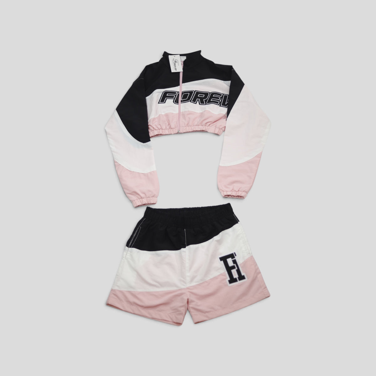 Forever Hungry Essentials Windbreaker Tracksuit in Pink