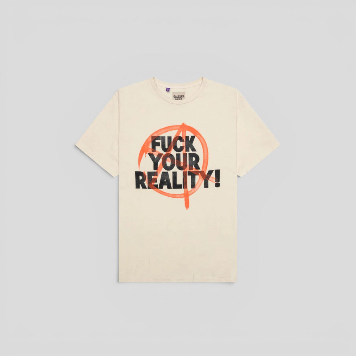 Gallery Dept Fuck Your Reality Tee in Tan