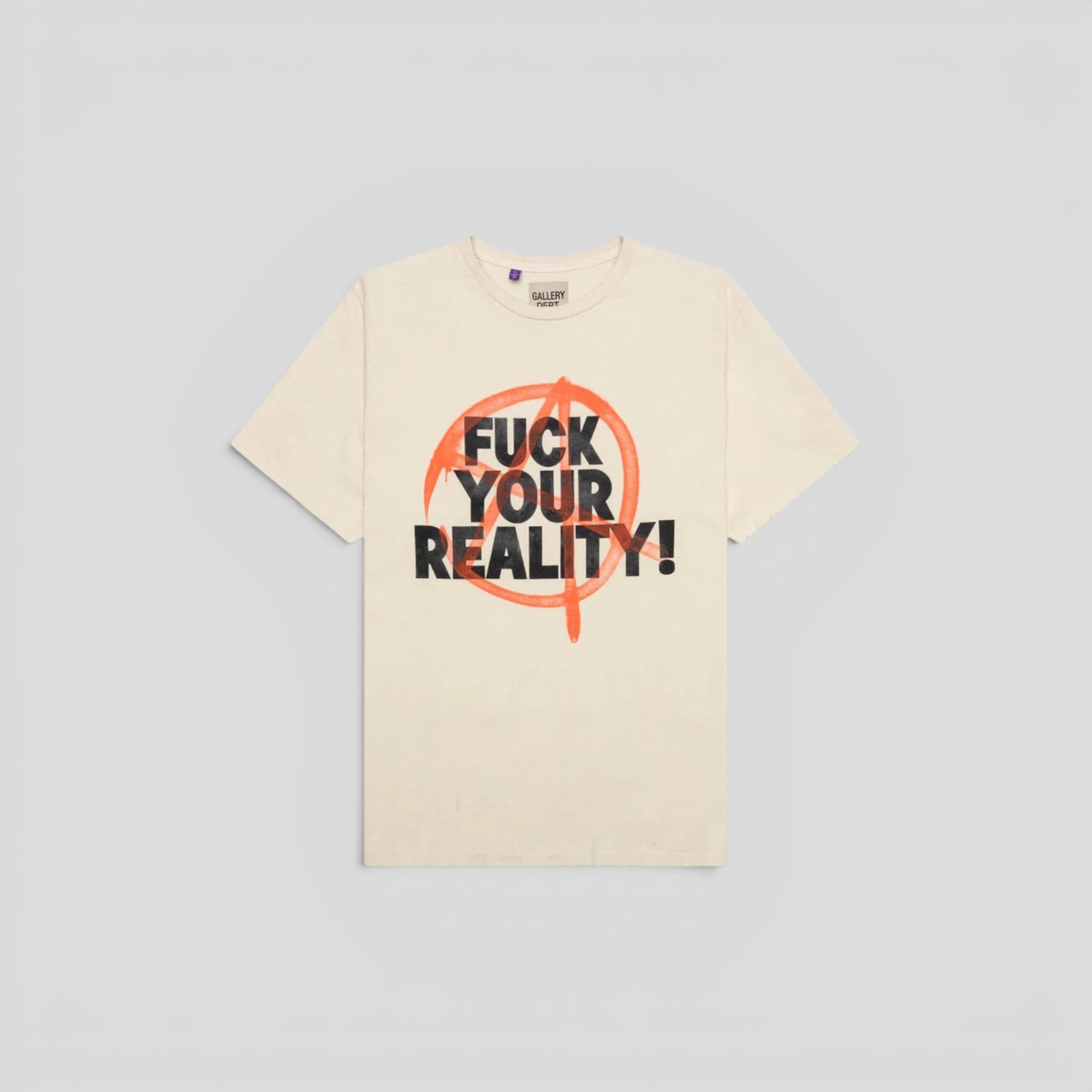 Gallery Dept Fuck Your Reality Tee in Tan