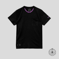 Chrome Hearts Logo Pocketed Tee in Black/Purple