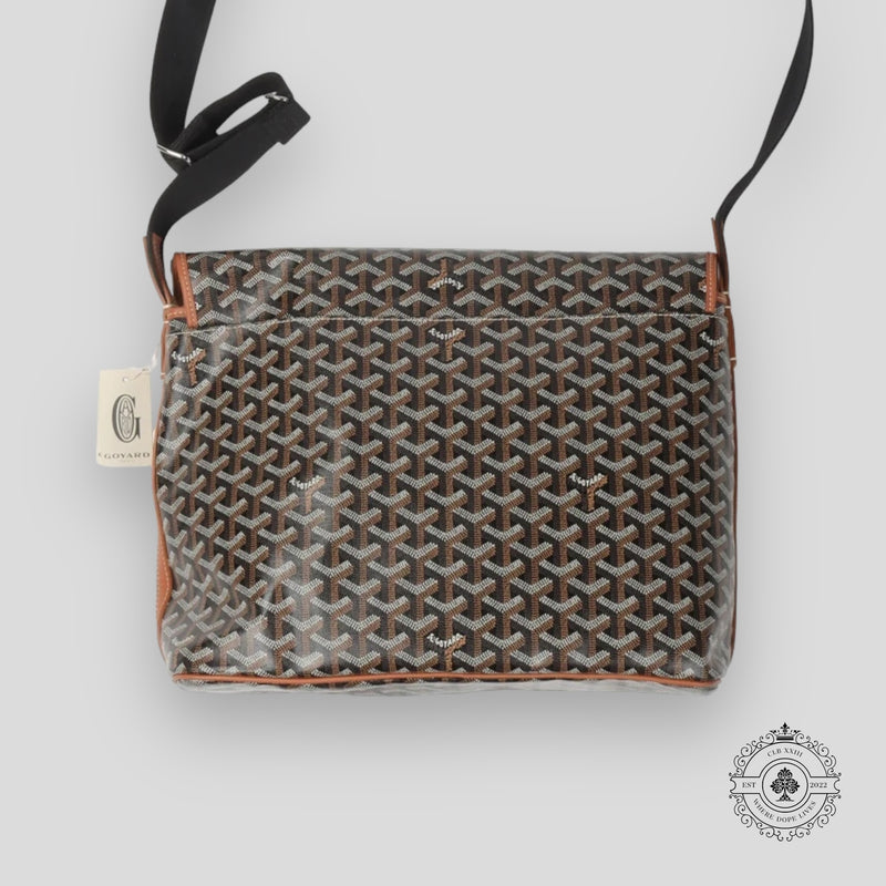 Goyard Capetien MM Messenger Bag in Black/Tan