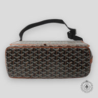 Goyard Capetien MM Messenger Bag in Black/Tan