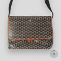 Goyard Capetien MM Messenger Bag in Black/Tan