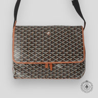 Goyard Capetien MM Messenger Bag in Black/Tan