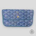 Goyard Goyardine Canvas Long Wallet Pouch in Sky Blue