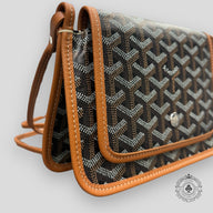 Goyard Goyardine Canvas Plummet Pocket Wallet Black Gold