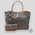 Goyard Goyardine Canvas St. Louis GM Tote Black/Gold