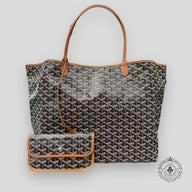 Goyard Goyardine Canvas St. Louis GM Tote Black/Gold