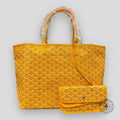 Goyard Goyardine Canvas St. Louis Tote in Yellow