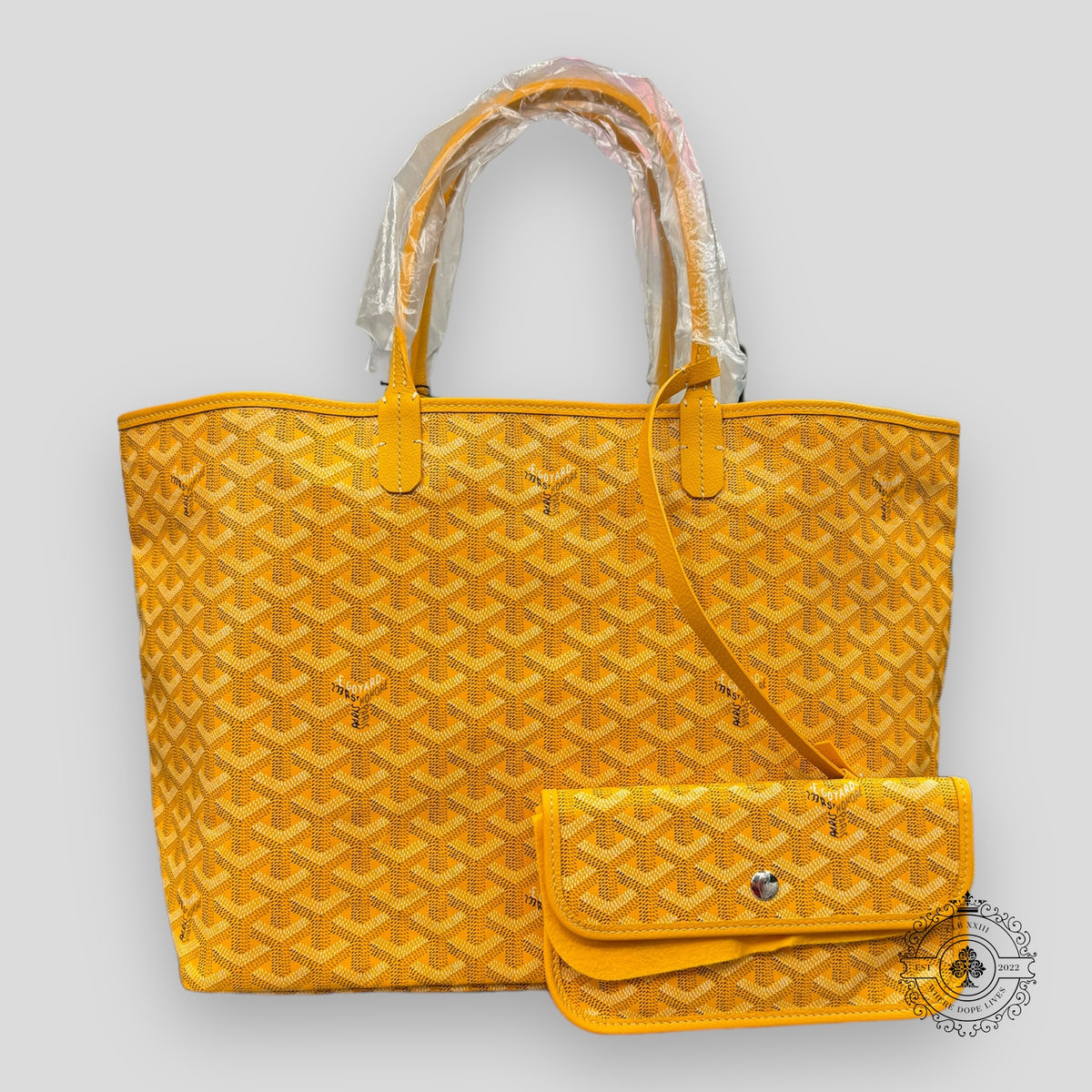 Goyard Goyardine Canvas St. Louis Tote in Yellow