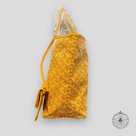 Goyard Goyardine Canvas St. Louis Tote in Yellow