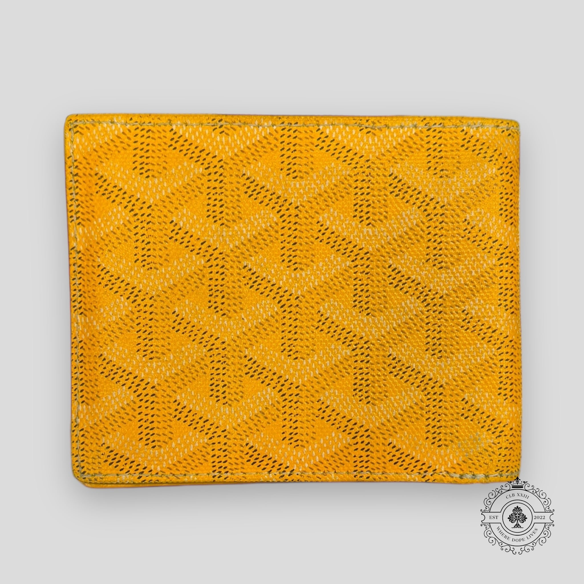 Goyard Goyardine Victorie Bi-Fold Wallet in Yellow