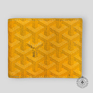 Goyard Goyardine Victorie Bi-Fold Wallet in Yellow