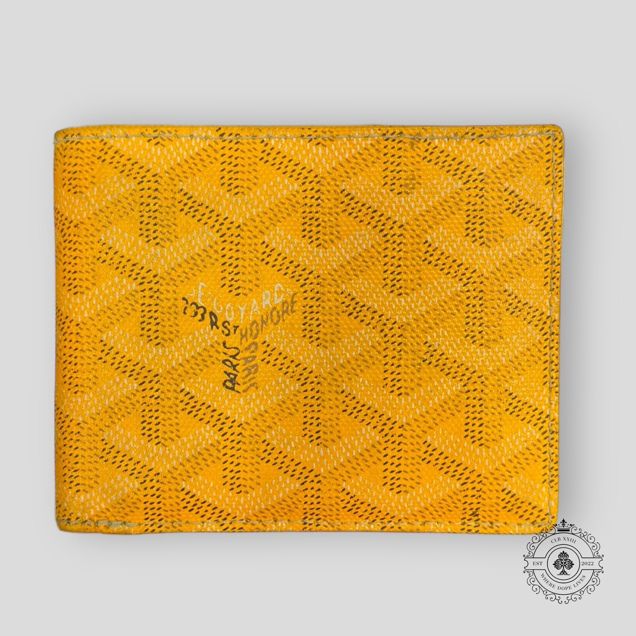 Goyard Goyardine Victorie Bi-Fold Wallet in Yellow