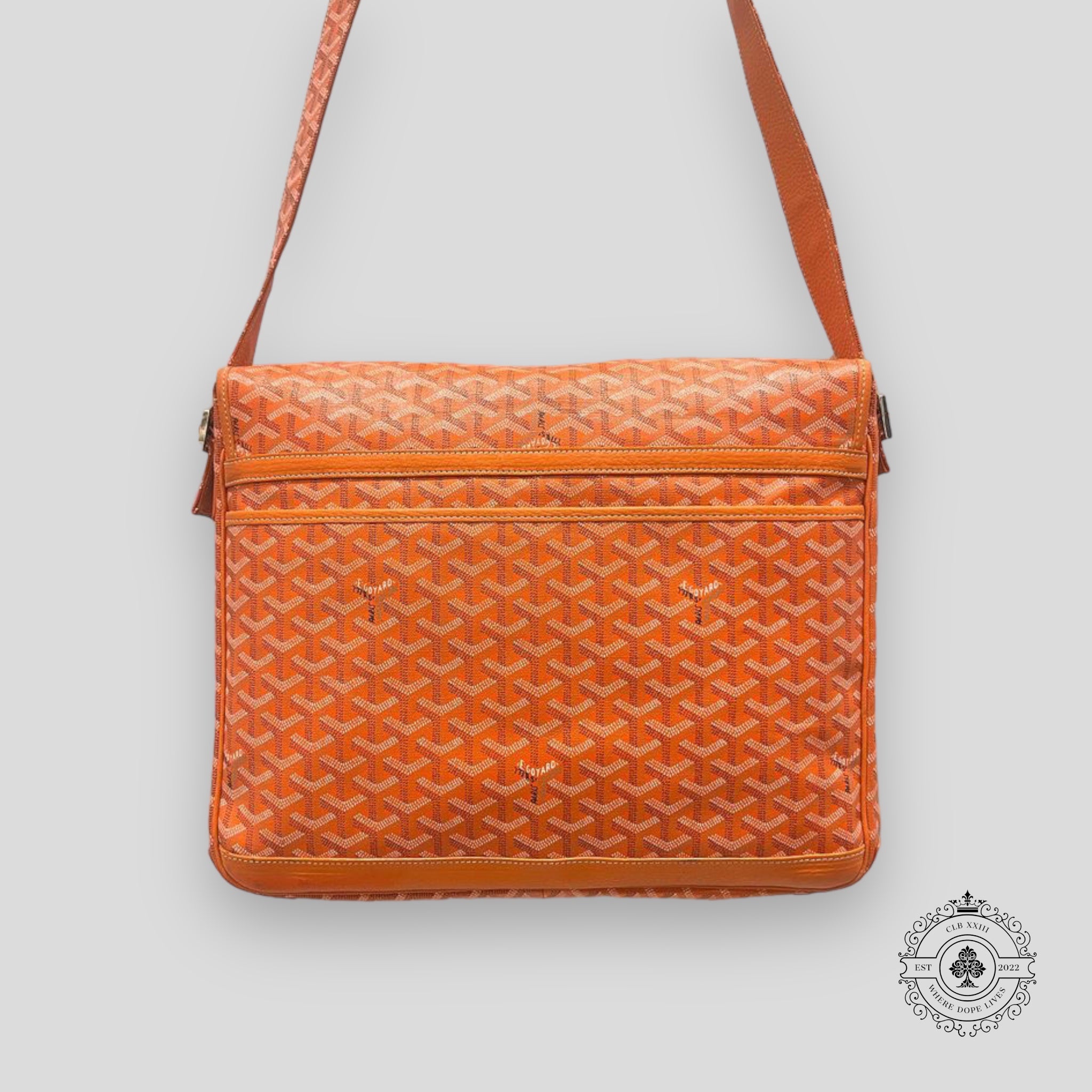 Goyard Grand Bleu Messenger Bag in Orange