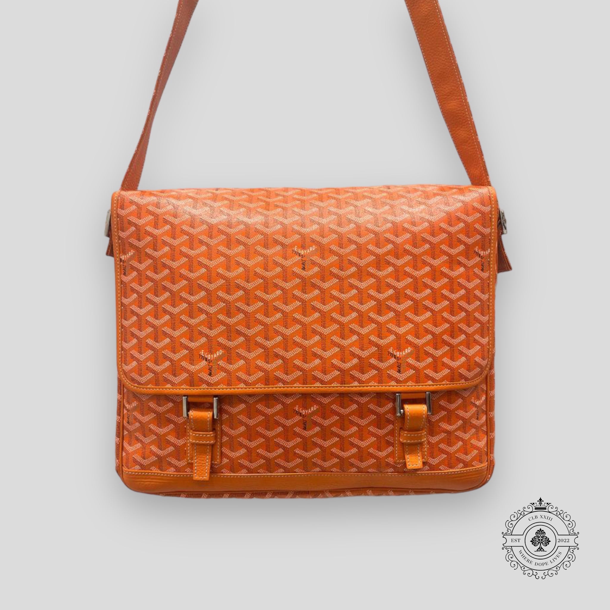 Goyard Grand Bleu Messenger Bag in Orange