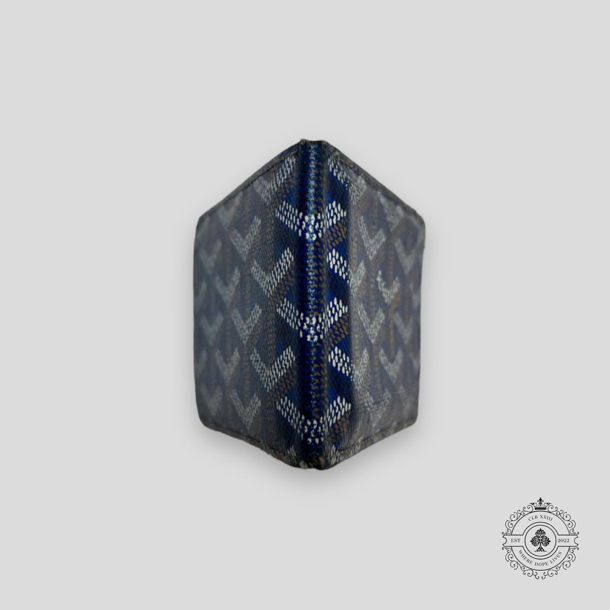 Goyard Insert Victoire Card Wallet in Navy Blue