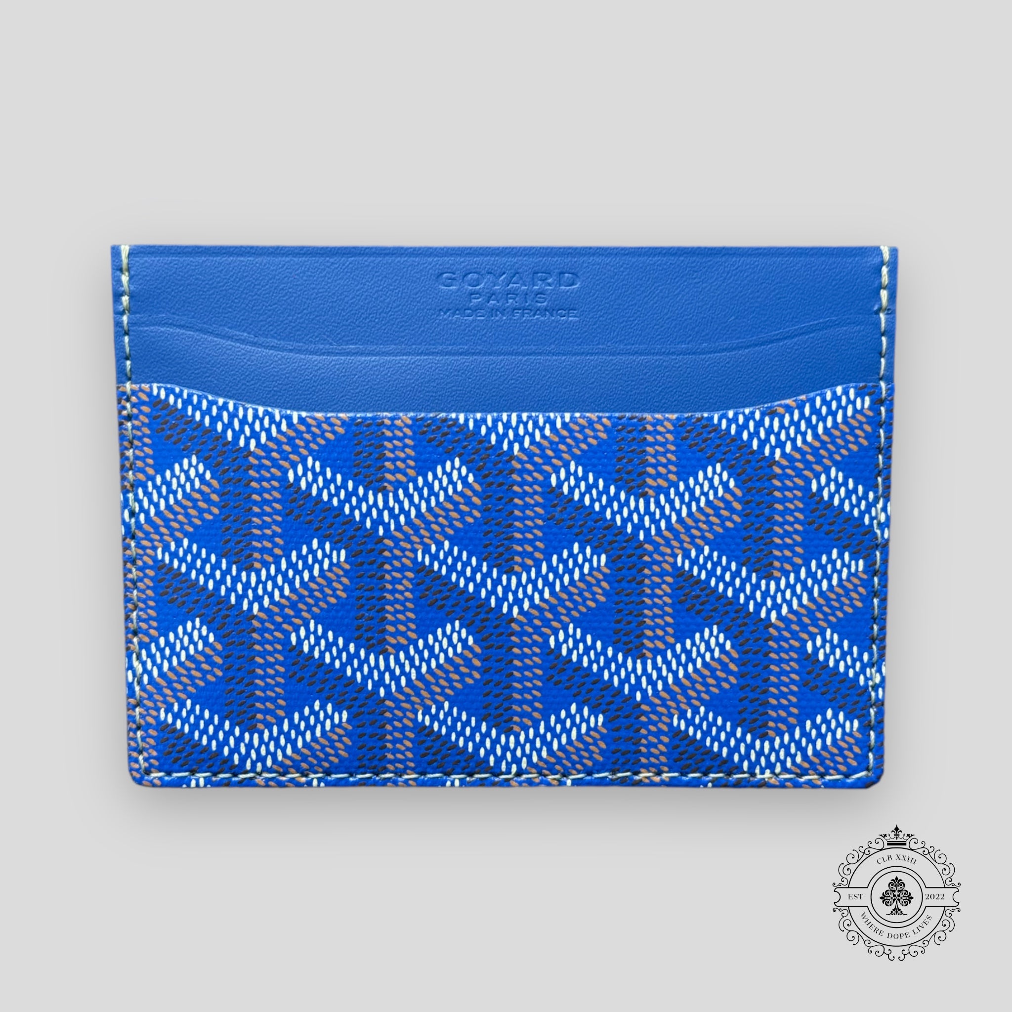 Goyard Saint-Sulpice Card Holder in Sky Blue